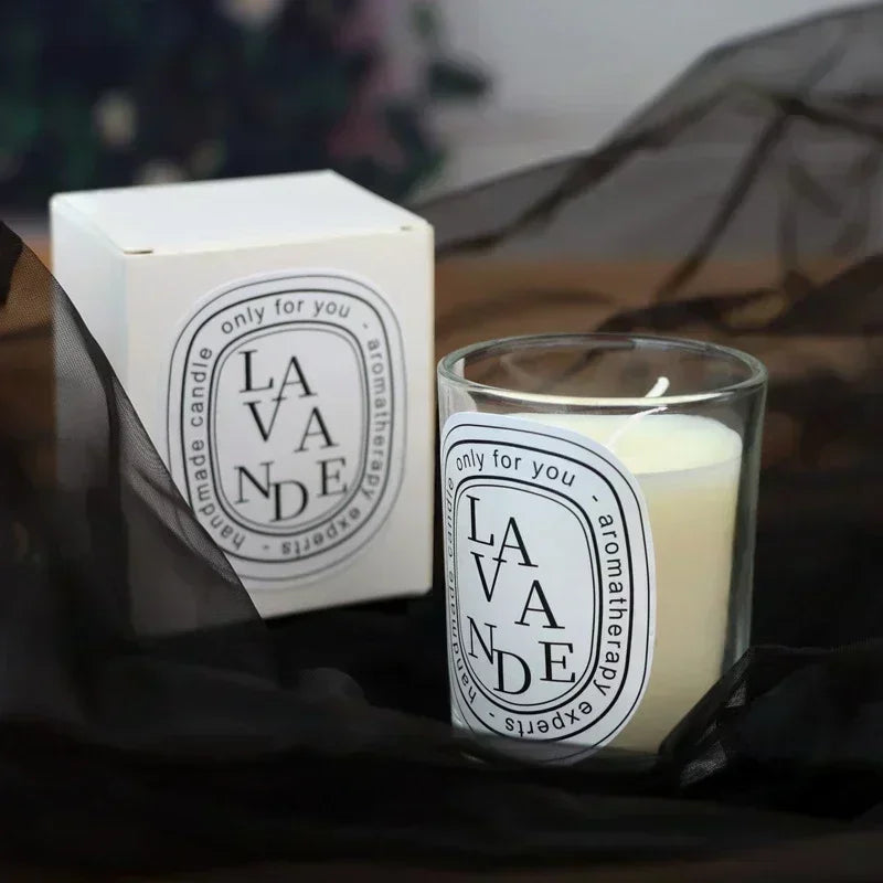 Bougie Parfumée Transparente | Cadeau Élégant Mariage Décoration | Parfum Longue Durée | Pot En Verre Cristal
