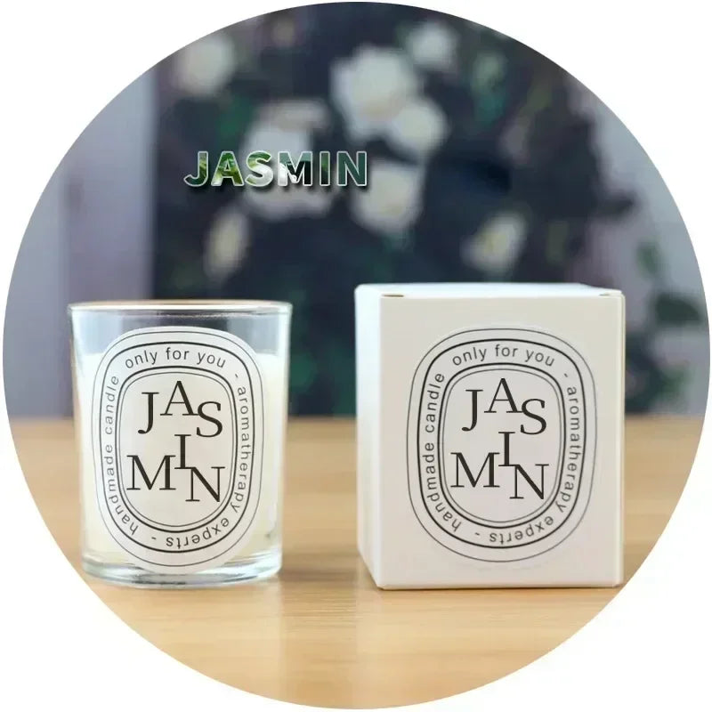 Bougie Parfumée Transparente | Cadeau Élégant Mariage Décoration | Parfum Longue Durée | Pot En Verre Cristal