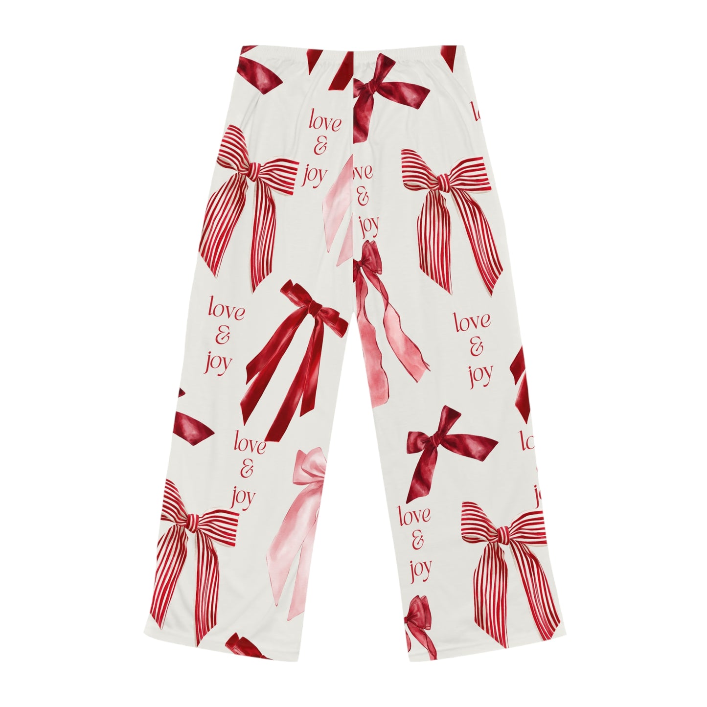 Women's Holiday Pajama Pants, Cozy Sleepwear, Gift for Her, Love & Joy Design, Christmas Lounge Pants, Festive Homewear