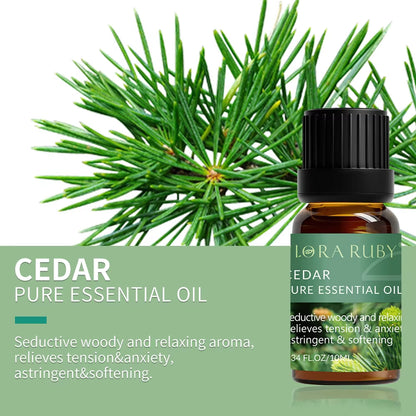 Essential Oils for Diffusers Lavender Eucalyptus Tea Tree Peppermint Rosemary Mint Bergamot Lemon Rose Pure Essential Oil 10Ml