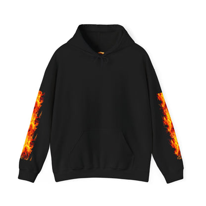 Flaming Basketball Unisex Hoodie, Cozy Sweatshirt for Game Day, Unique Sports Apparel, Gift for Basketball Lovers, Trendy Streetwear