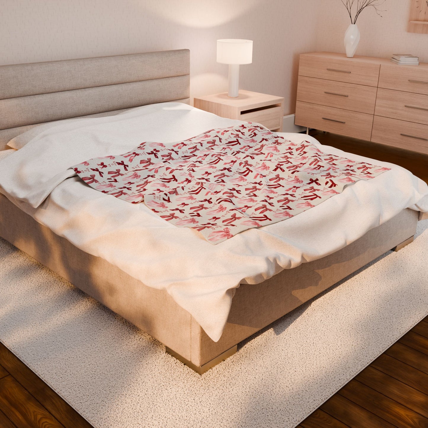 Cozy Velveteen Plush Blanket - Perfect Gift for Birthdays, Home Decor, Movie Nights, Valentine's Day, Soft Blanket for All Seasons