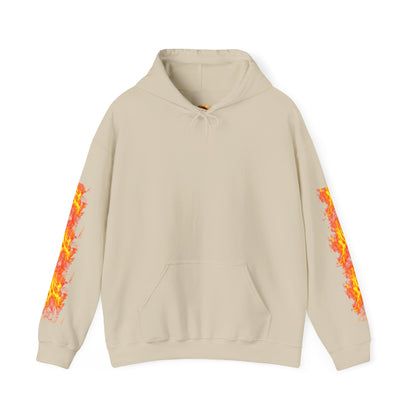 Flaming Basketball Unisex Hoodie, Cozy Sweatshirt for Game Day, Unique Sports Apparel, Gift for Basketball Lovers, Trendy Streetwear