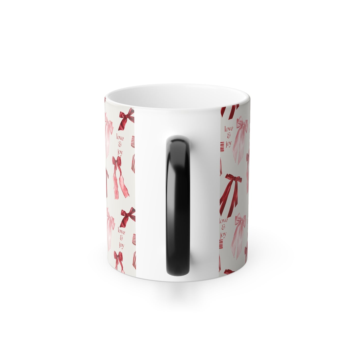 Color Changing Love & Joy Mug, Valentine's Day Gift, Inspirational Coffee Cup, Unique Present for Her, Whimsical Kitchenware