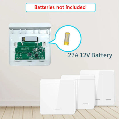 Wireless Smart Switch Light 433Mhz 1/2/3Gang 86 Wall Panel Switch with Remote Control Interruptor 10A 110V 220V for LED Lamp