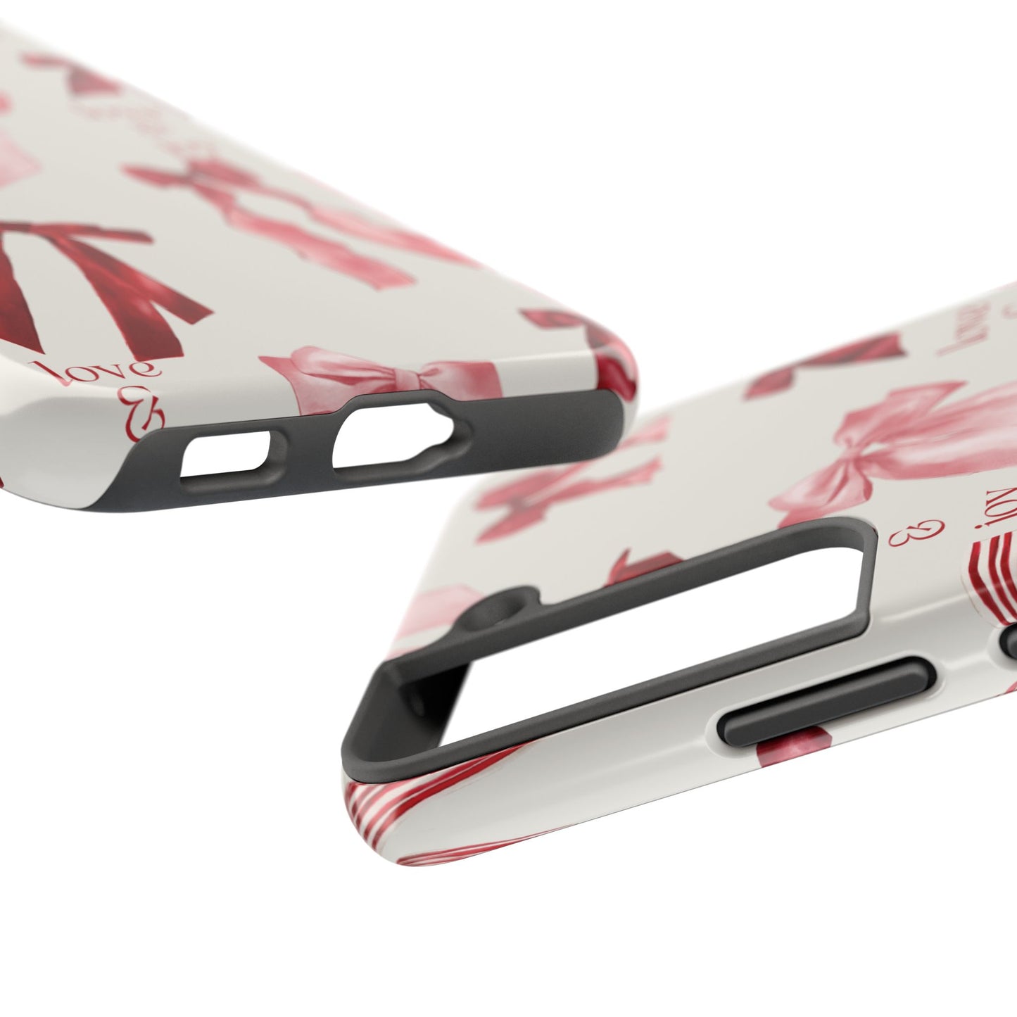 Love & Joy Phone Cases - Tough & Stylish, Holiday Gift, Floral Design, Durable Protection, Cute Accessory