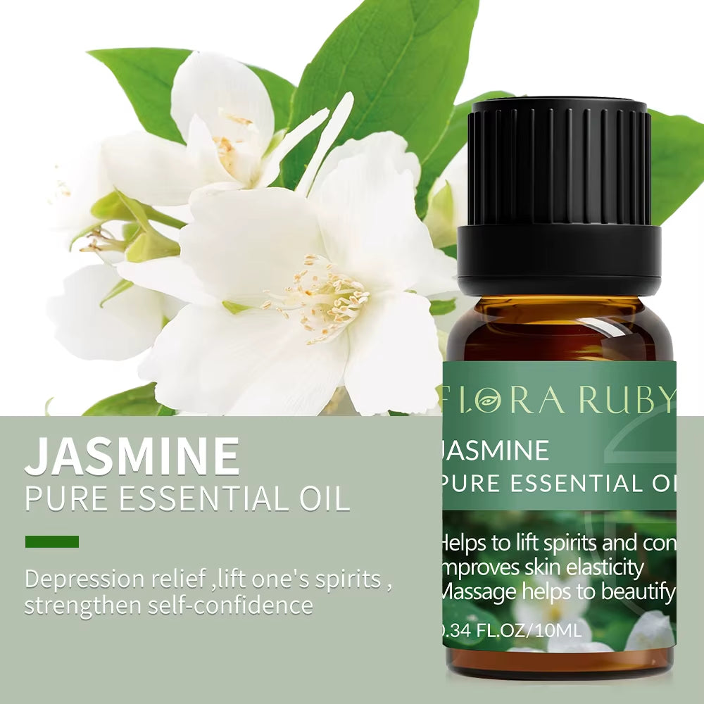 Essential Oils for Diffusers Lavender Eucalyptus Tea Tree Peppermint Rosemary Mint Bergamot Lemon Rose Pure Essential Oil 10Ml