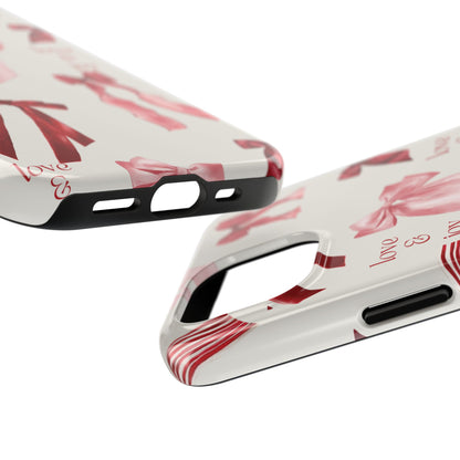 Love & Joy Phone Cases - Tough & Stylish, Holiday Gift, Floral Design, Durable Protection, Cute Accessory