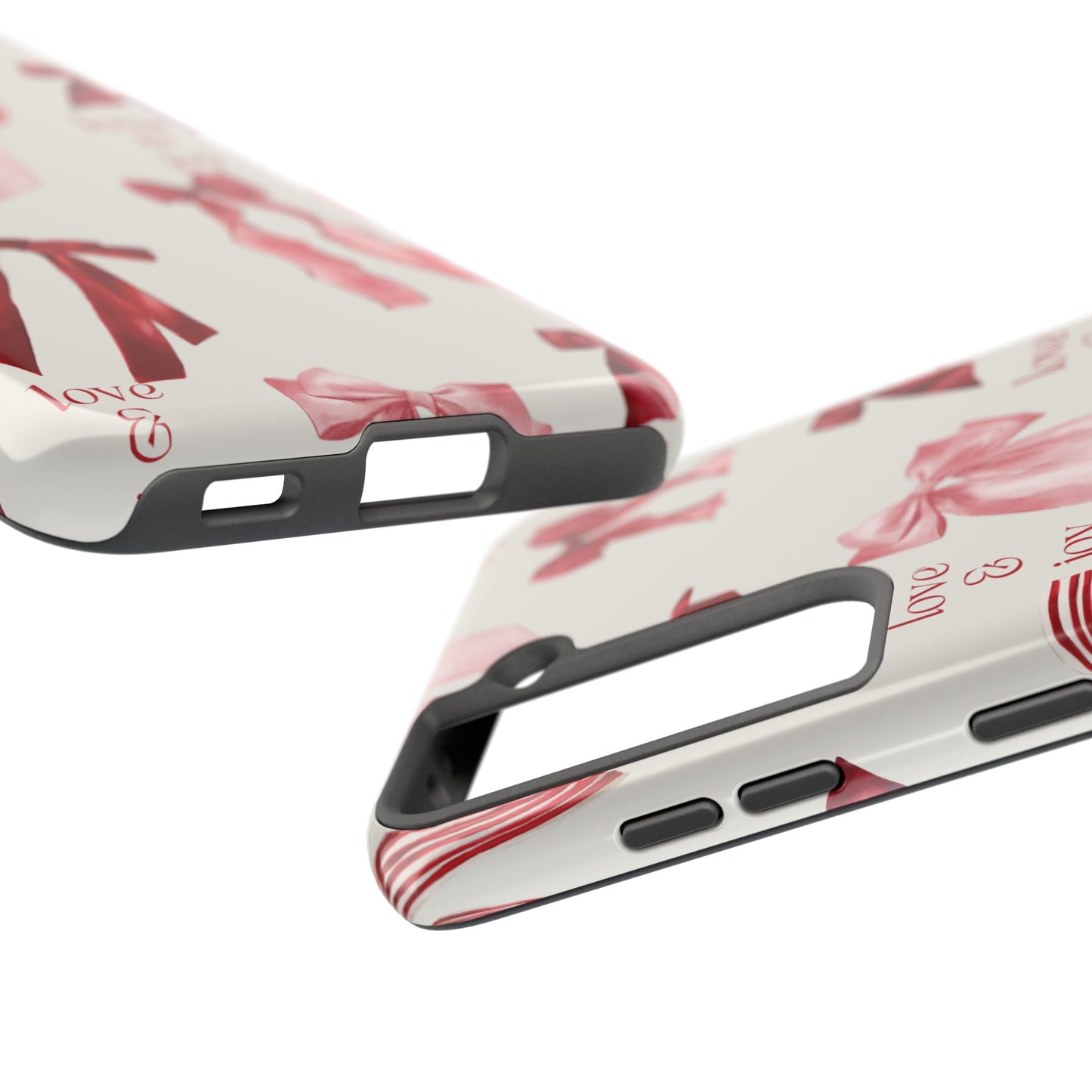 Love & Joy Phone Cases - Tough & Stylish, Holiday Gift, Floral Design, Durable Protection, Cute Accessory