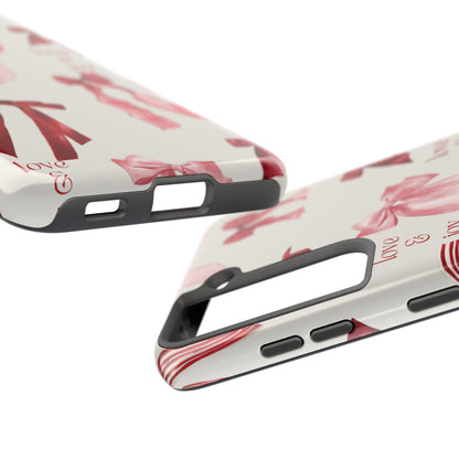 Love & Joy Phone Cases - Tough & Stylish, Holiday Gift, Floral Design, Durable Protection, Cute Accessory