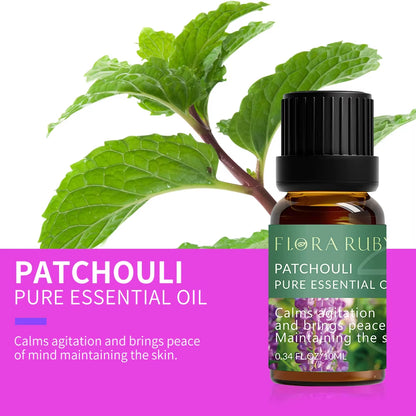 Essential Oils for Diffusers Lavender Eucalyptus Tea Tree Peppermint Rosemary Mint Bergamot Lemon Rose Pure Essential Oil 10Ml