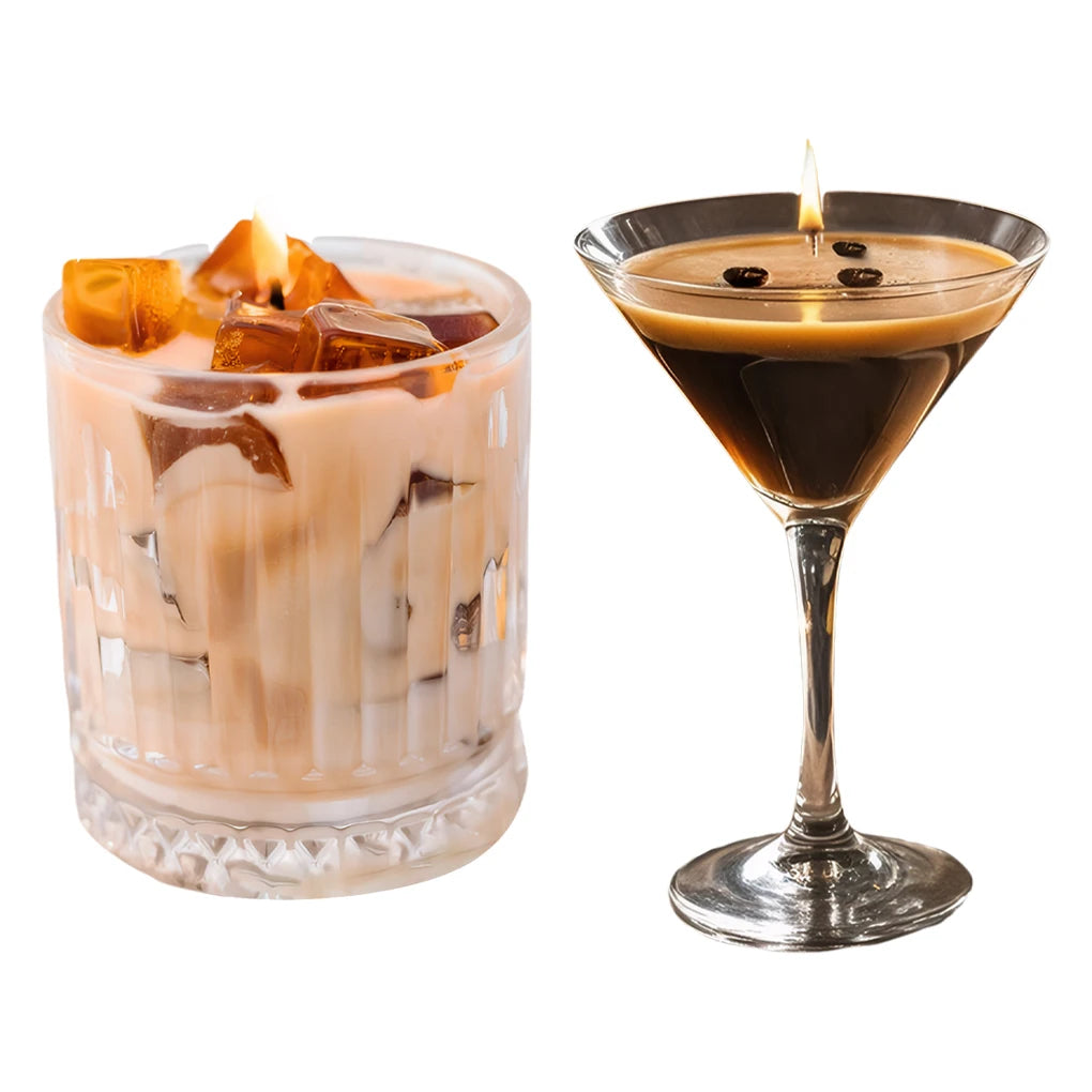 Coffee Martini Candle Gift Handmade Aromatic Natural Soy Candle for Gentle Atmosphere Unique and Decorative Designs