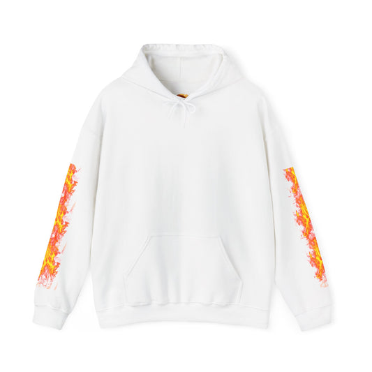 Flaming Basketball Unisex Hoodie, Cozy Sweatshirt for Game Day, Unique Sports Apparel, Gift for Basketball Lovers, Trendy Streetwear