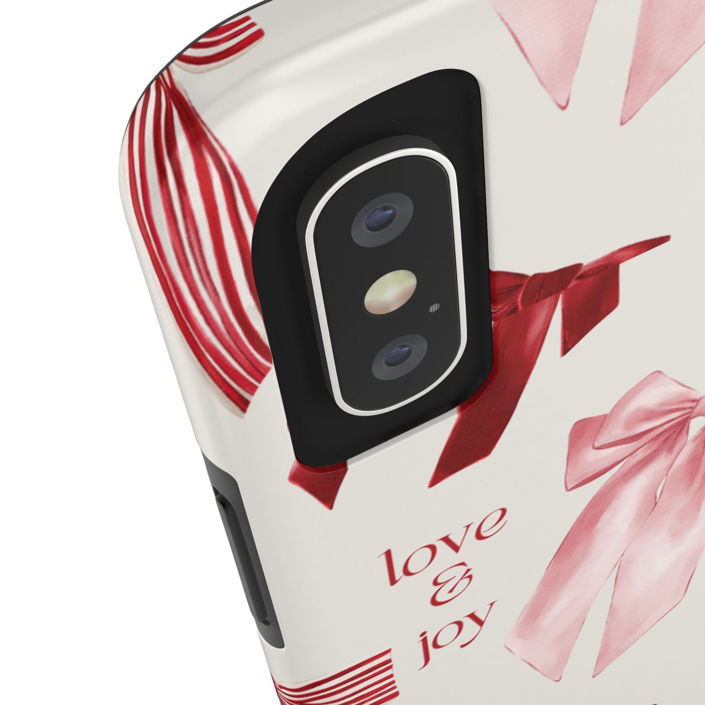 Love & Joy Phone Cases - Tough & Stylish, Holiday Gift, Floral Design, Durable Protection, Cute Accessory