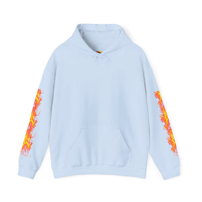 Flaming Basketball Unisex Hoodie, Cozy Sweatshirt for Game Day, Unique Sports Apparel, Gift for Basketball Lovers, Trendy Streetwear