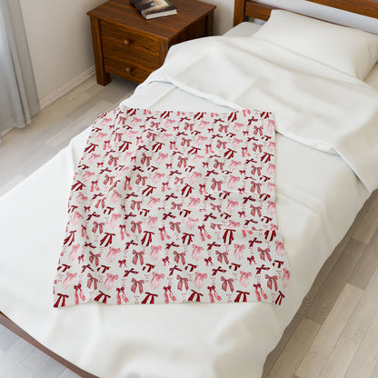 Cozy Velveteen Plush Blanket - Perfect Gift for Birthdays, Home Decor, Movie Nights, Valentine's Day, Soft Blanket for All Seasons
