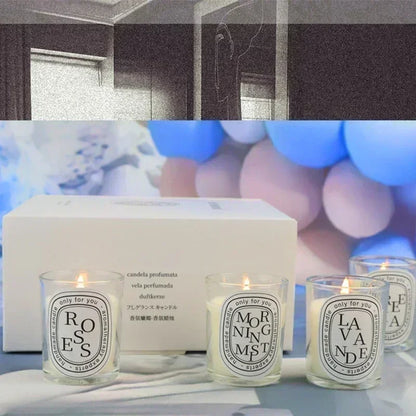 Bougie Parfumée Transparente | Cadeau Élégant Mariage Décoration | Parfum Longue Durée | Pot En Verre Cristal