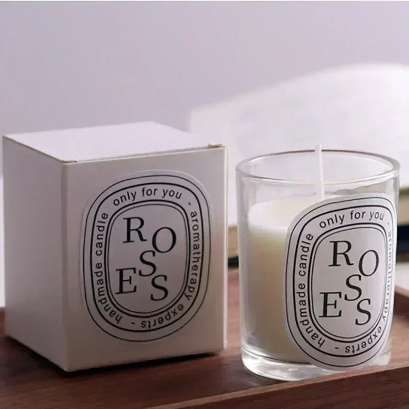 Bougie Parfumée Transparente | Cadeau Élégant Mariage Décoration | Parfum Longue Durée | Pot En Verre Cristal