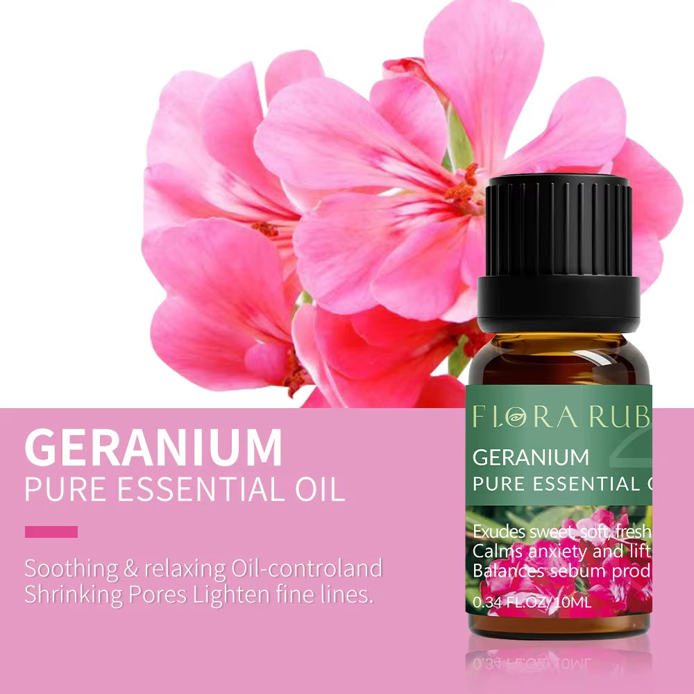 Essential Oils for Diffusers Lavender Eucalyptus Tea Tree Peppermint Rosemary Mint Bergamot Lemon Rose Pure Essential Oil 10Ml