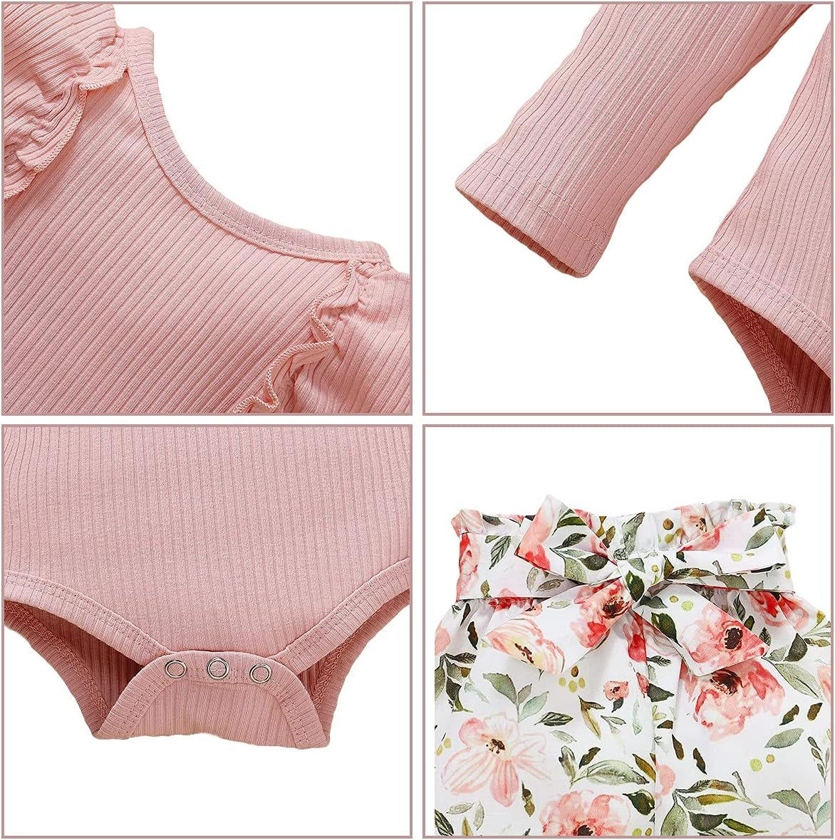Newborn Baby Girl Clothes Infant Long Sleeve Romper Pants Winter Set Fall Baby Girl Outfits 0-3 Months New Born Clothing 0-3 Girl