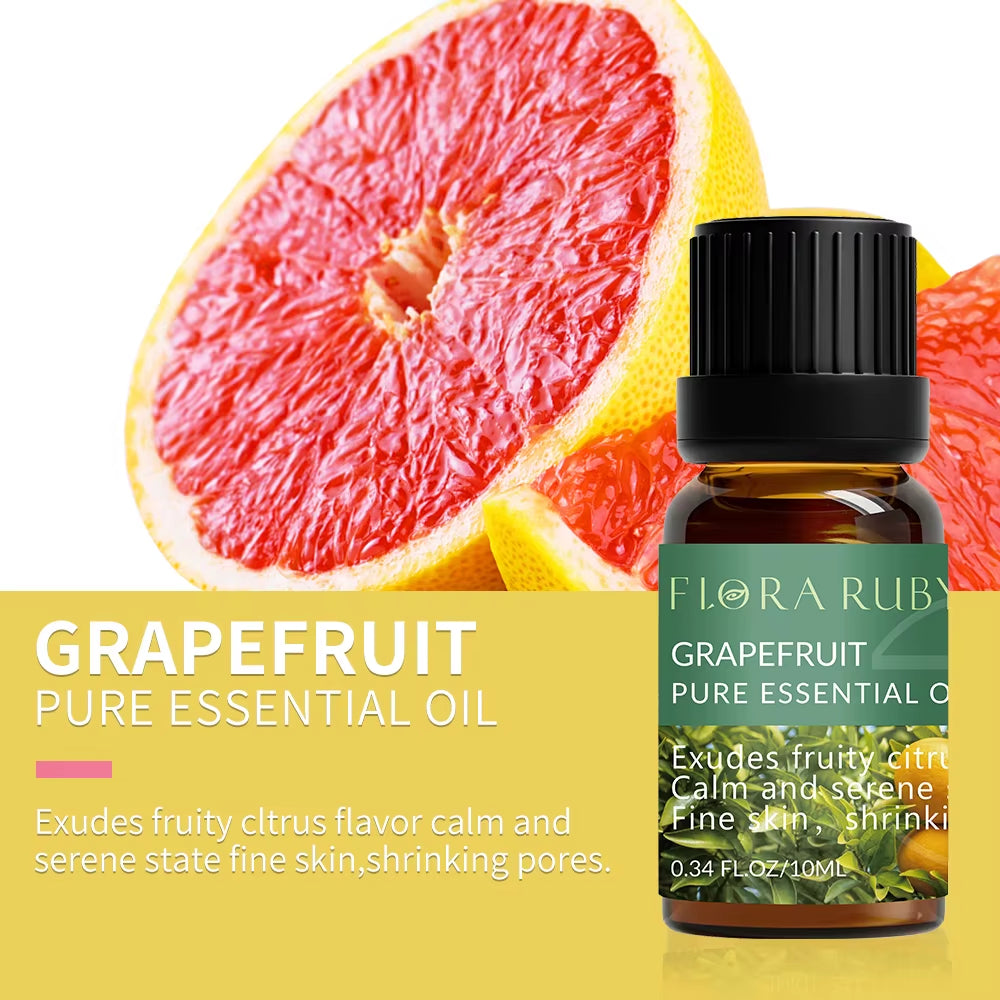 Essential Oils for Diffusers Lavender Eucalyptus Tea Tree Peppermint Rosemary Mint Bergamot Lemon Rose Pure Essential Oil 10Ml