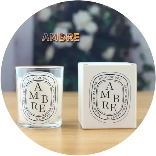 Bougie Parfumée Transparente | Cadeau Élégant Mariage Décoration | Parfum Longue Durée | Pot En Verre Cristal