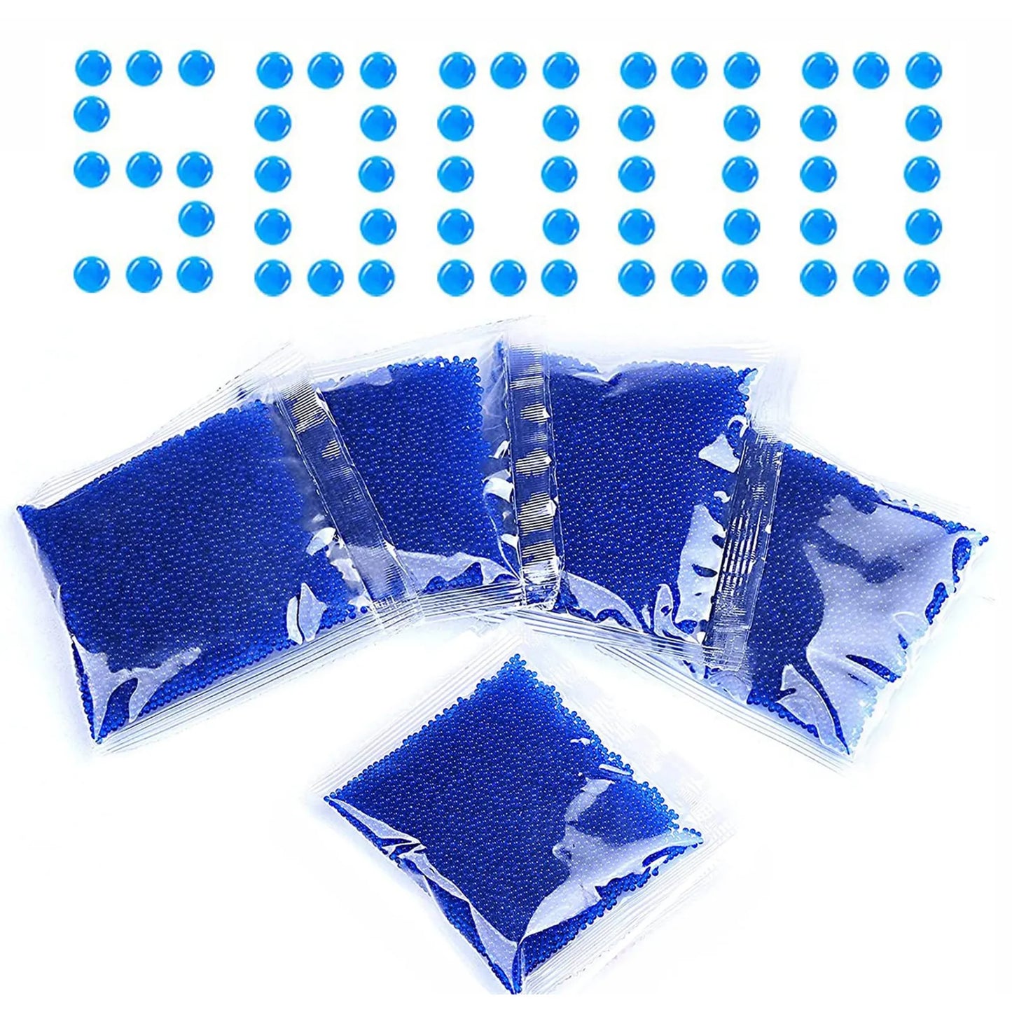 50000/100000Pcs Water Balls 7-8 MM Gel Splatter Ball Blaster Bullets Water Ball for Outdoor Activities Shooting Team Game Toys