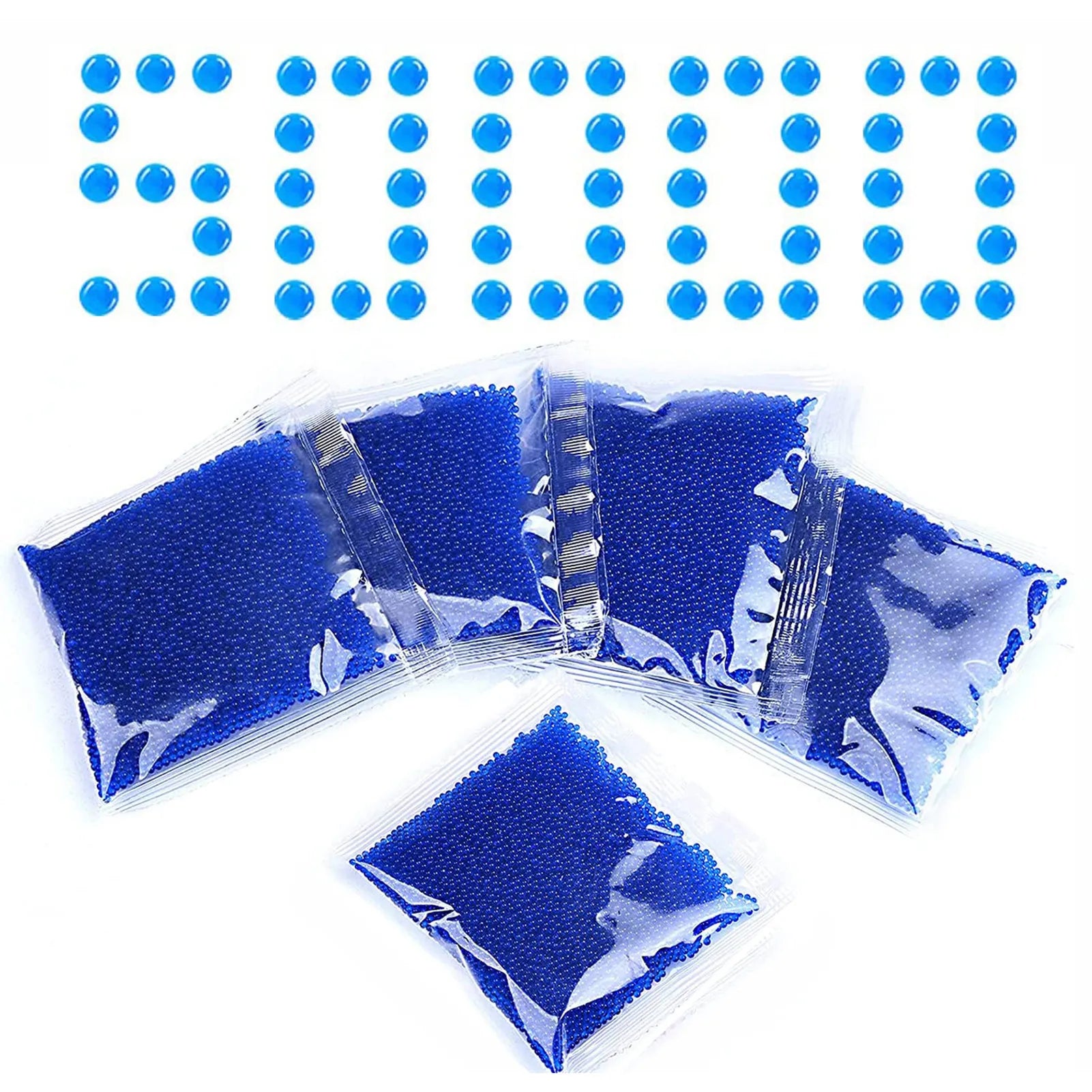 50000/100000Pcs Water Balls 7-8 MM Gel Splatter Ball Blaster Bullets Water Ball for Outdoor Activities Shooting Team Game Toys