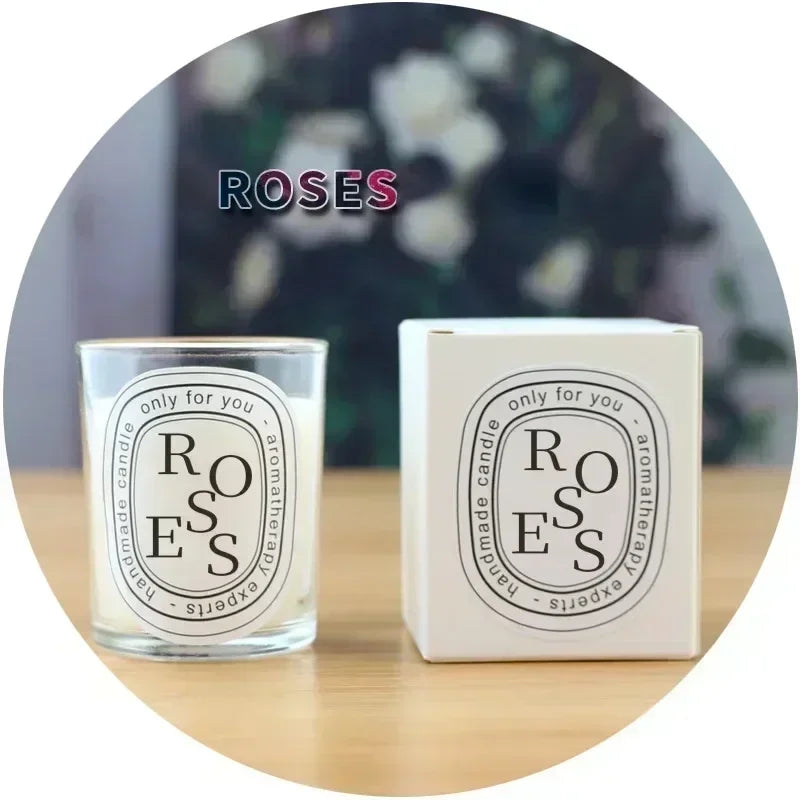 Bougie Parfumée Transparente | Cadeau Élégant Mariage Décoration | Parfum Longue Durée | Pot En Verre Cristal
